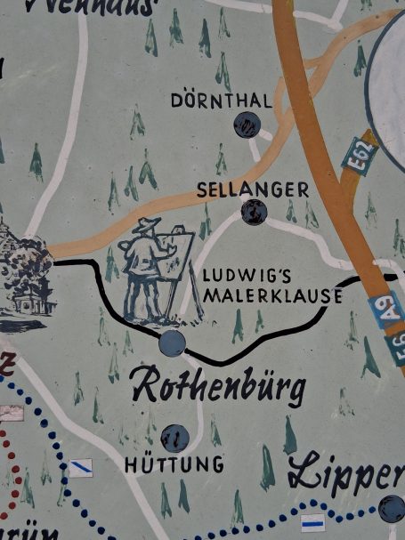 Ausschnitt, Helmbrechts Wanderkarte